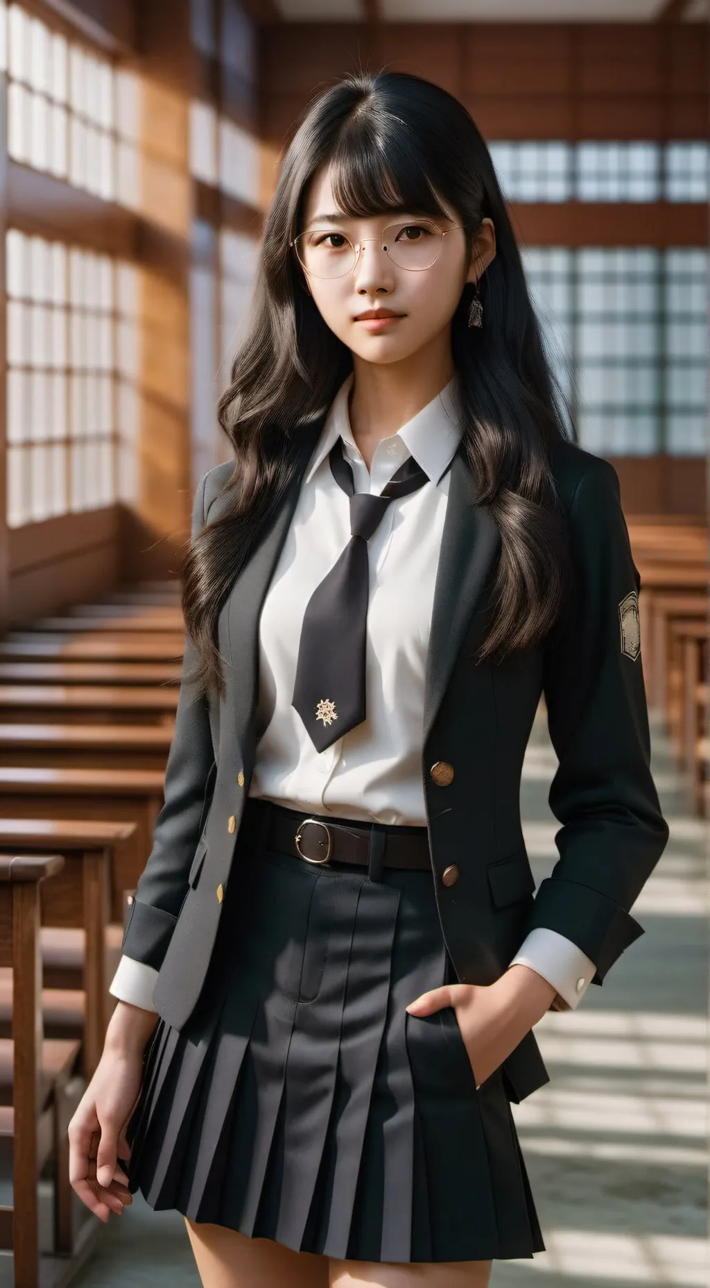 ai character: Min Jung background