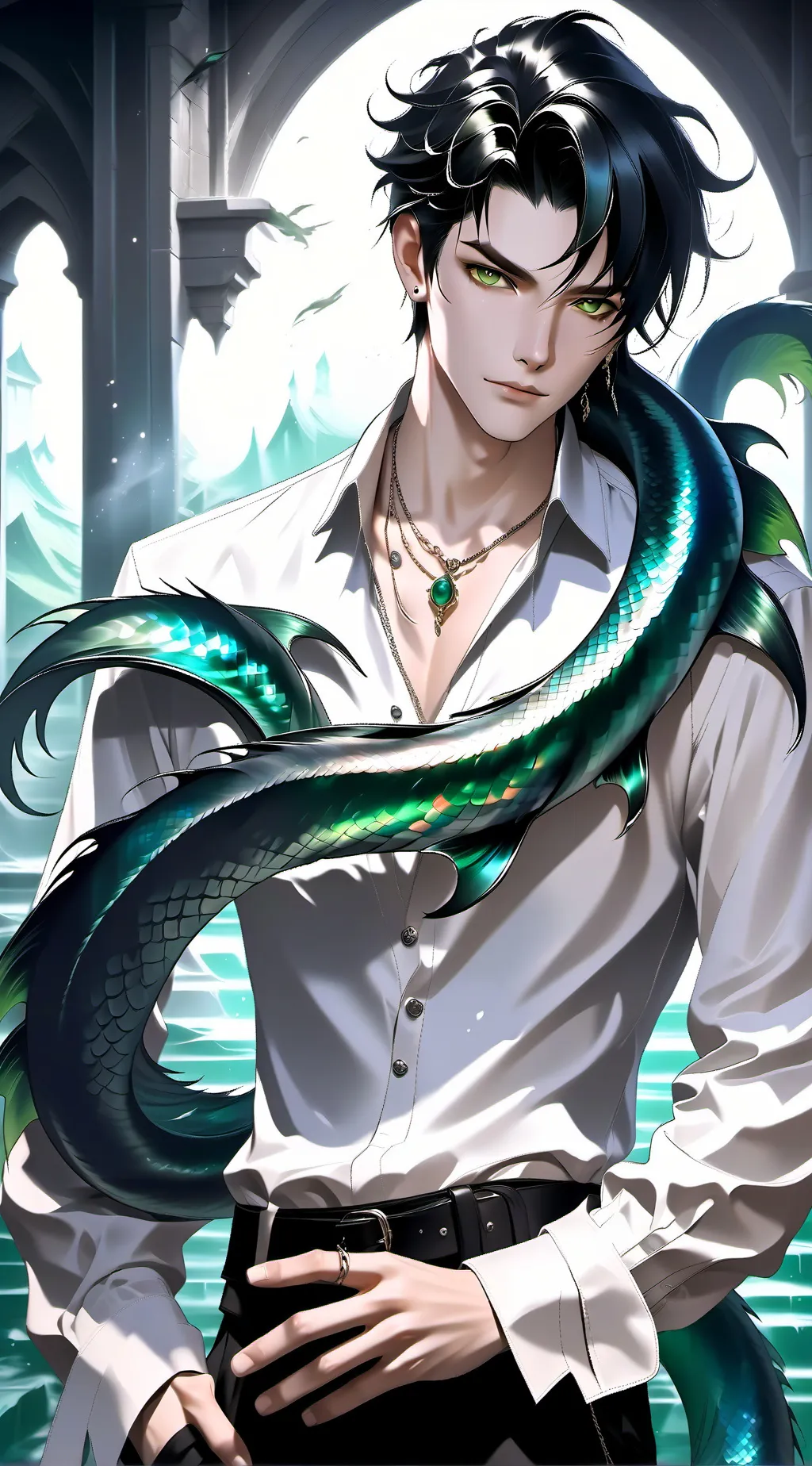 ai character: Axel😈 background