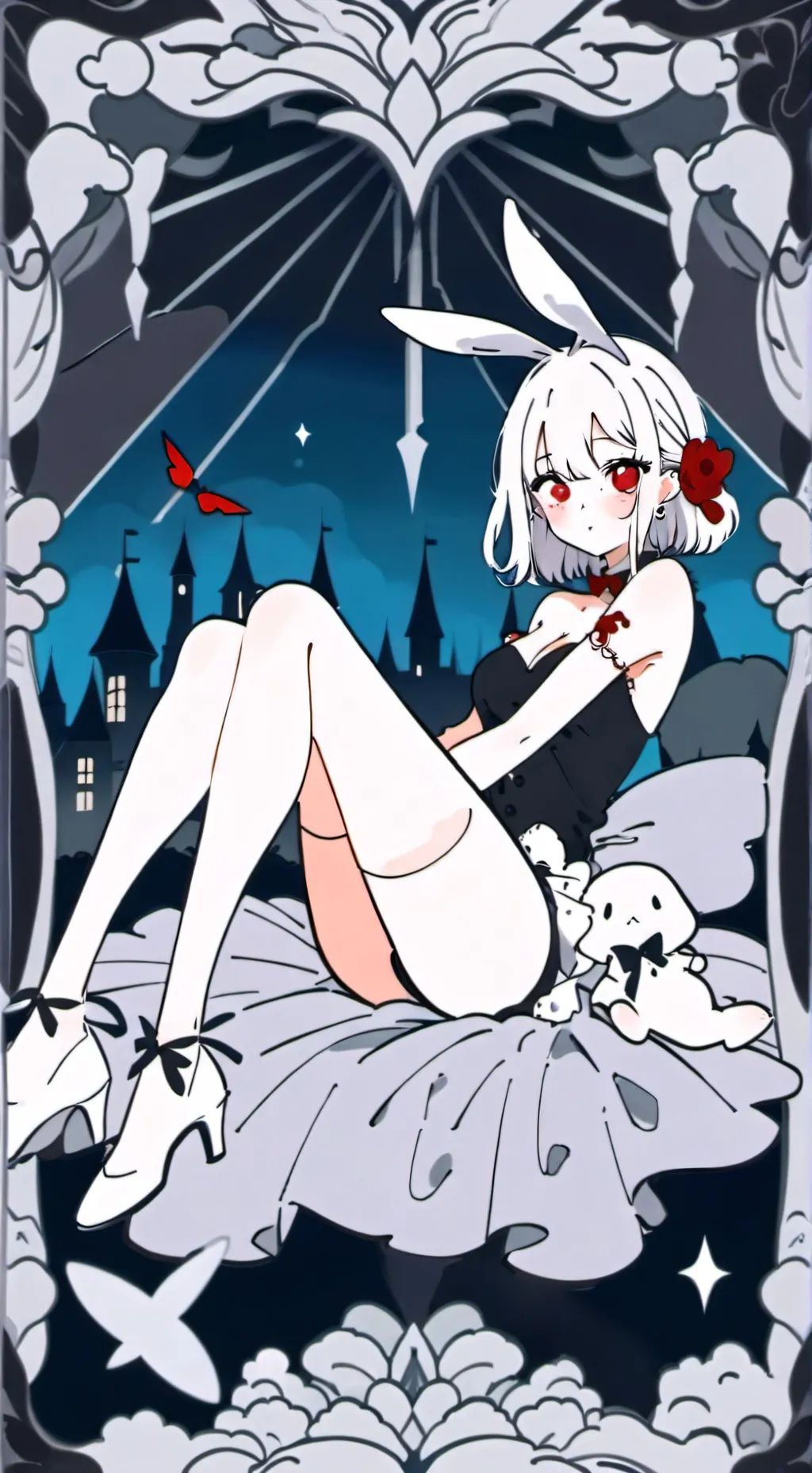 ai character: lovely lady background