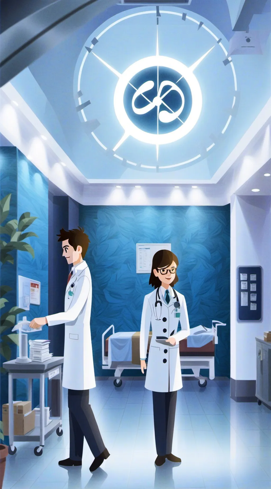 ai character: hospital RP background