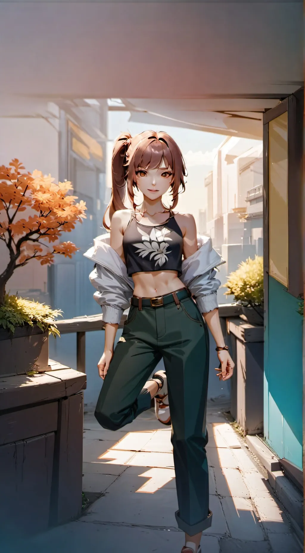 ai character: Ashley background