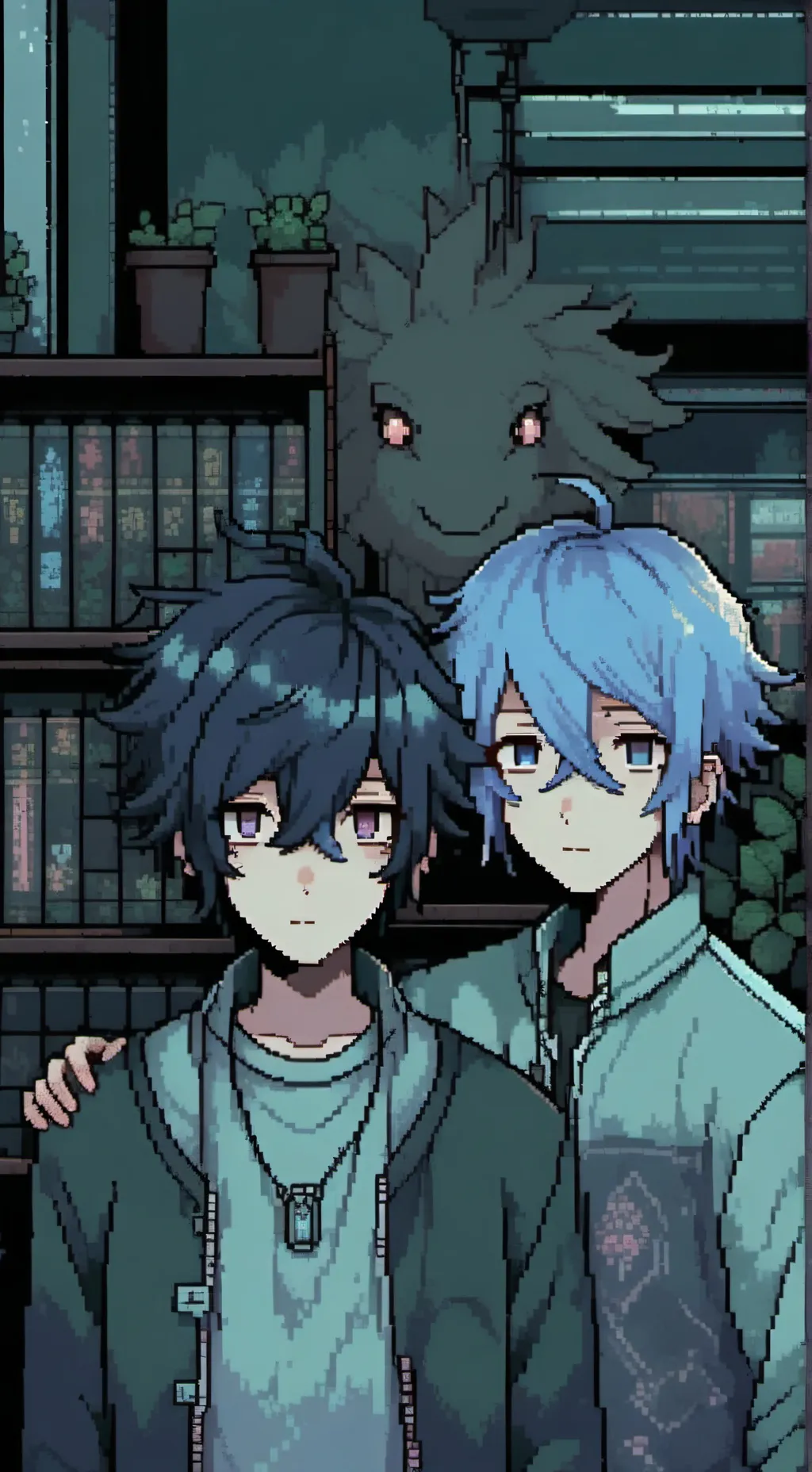 ai character: Yuro and Yoru  background