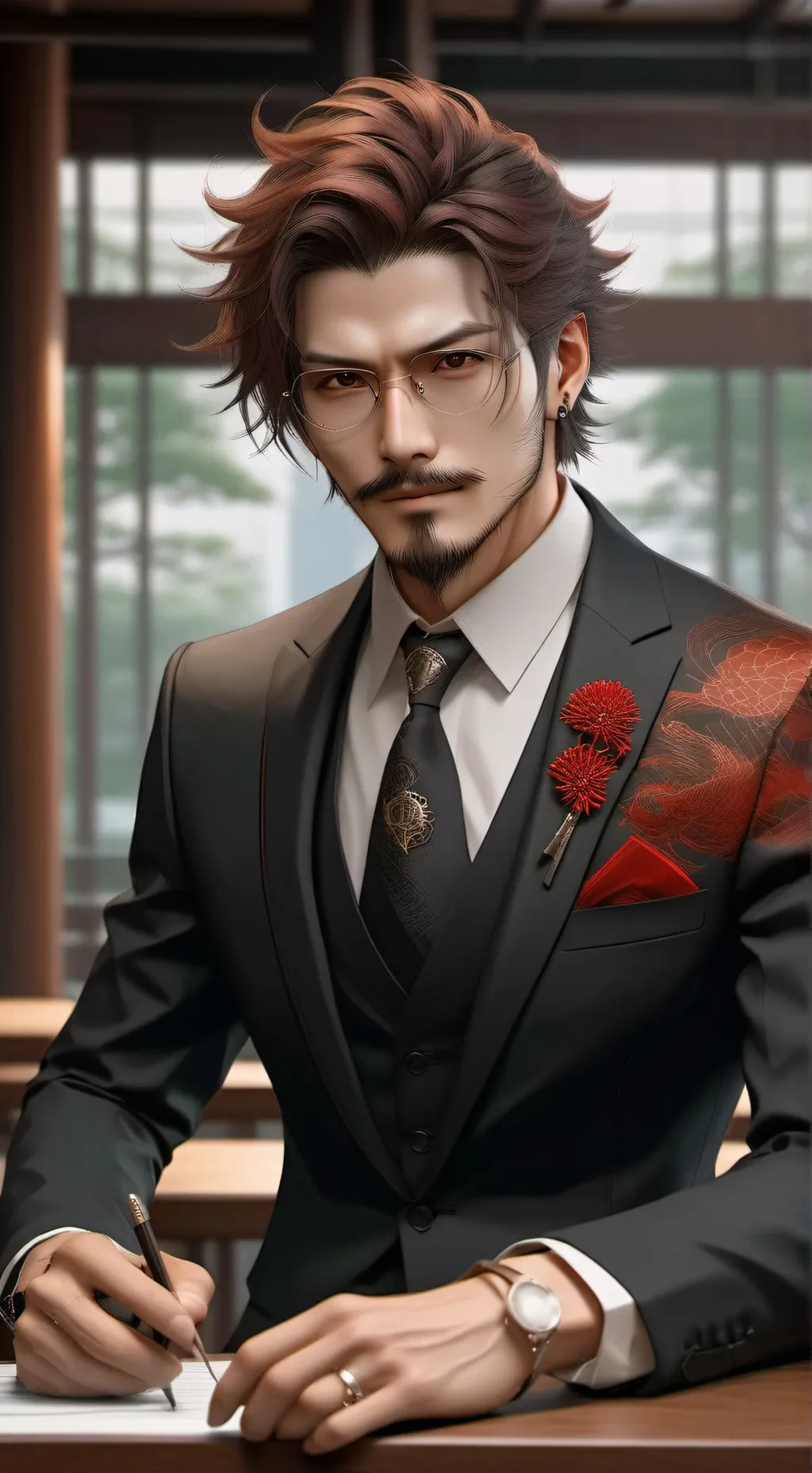 ai character: Isaac Yumi background