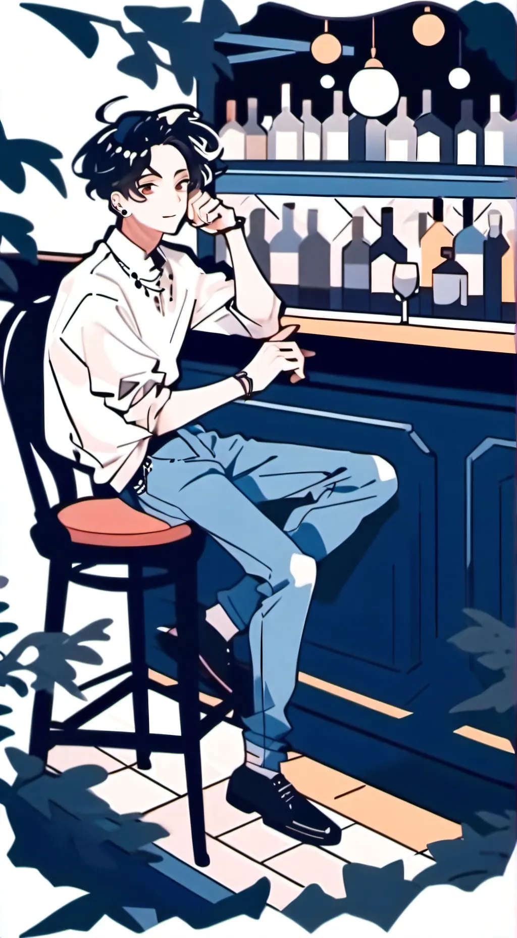 ai character: the bar background
