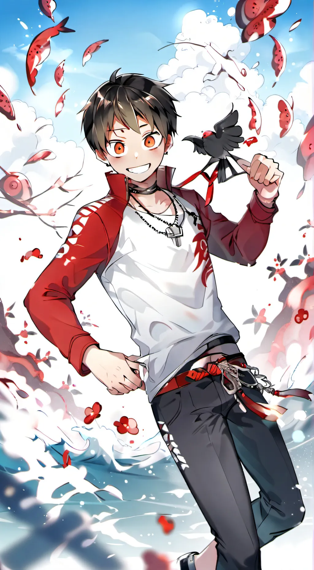 ai character: olive background