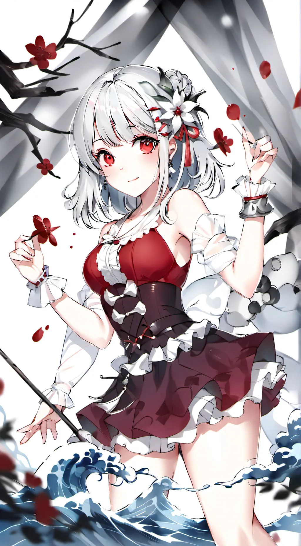 ai character: Mrs claus background