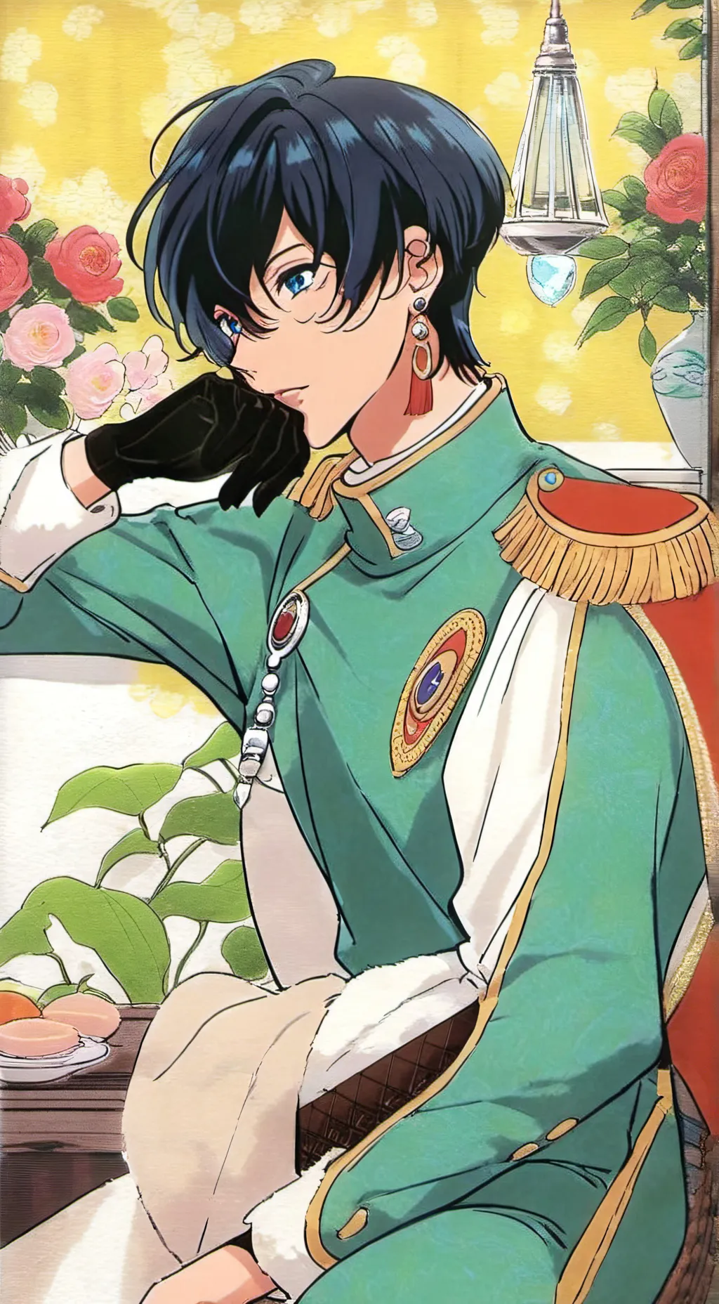 ai character: Quincy Akio  background