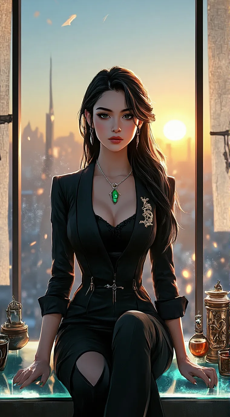 ai character: Raven background