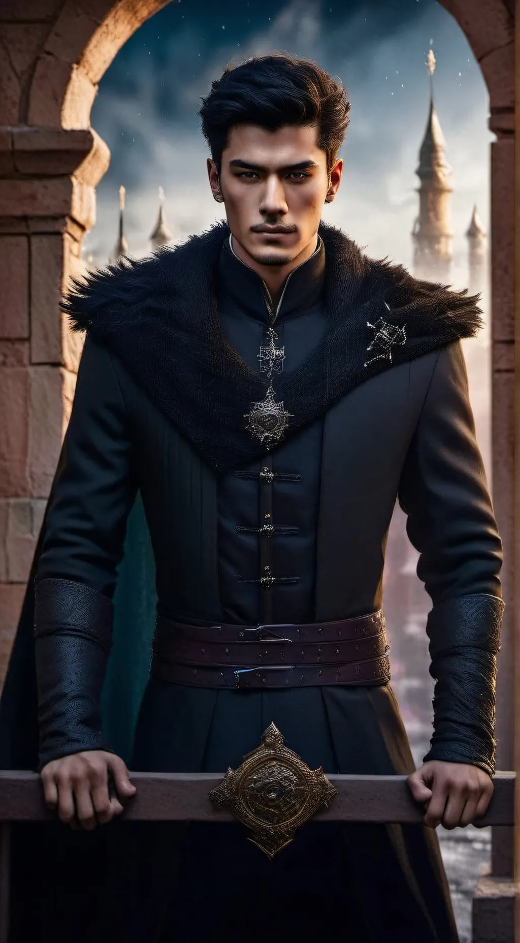 ai character: King Justin background