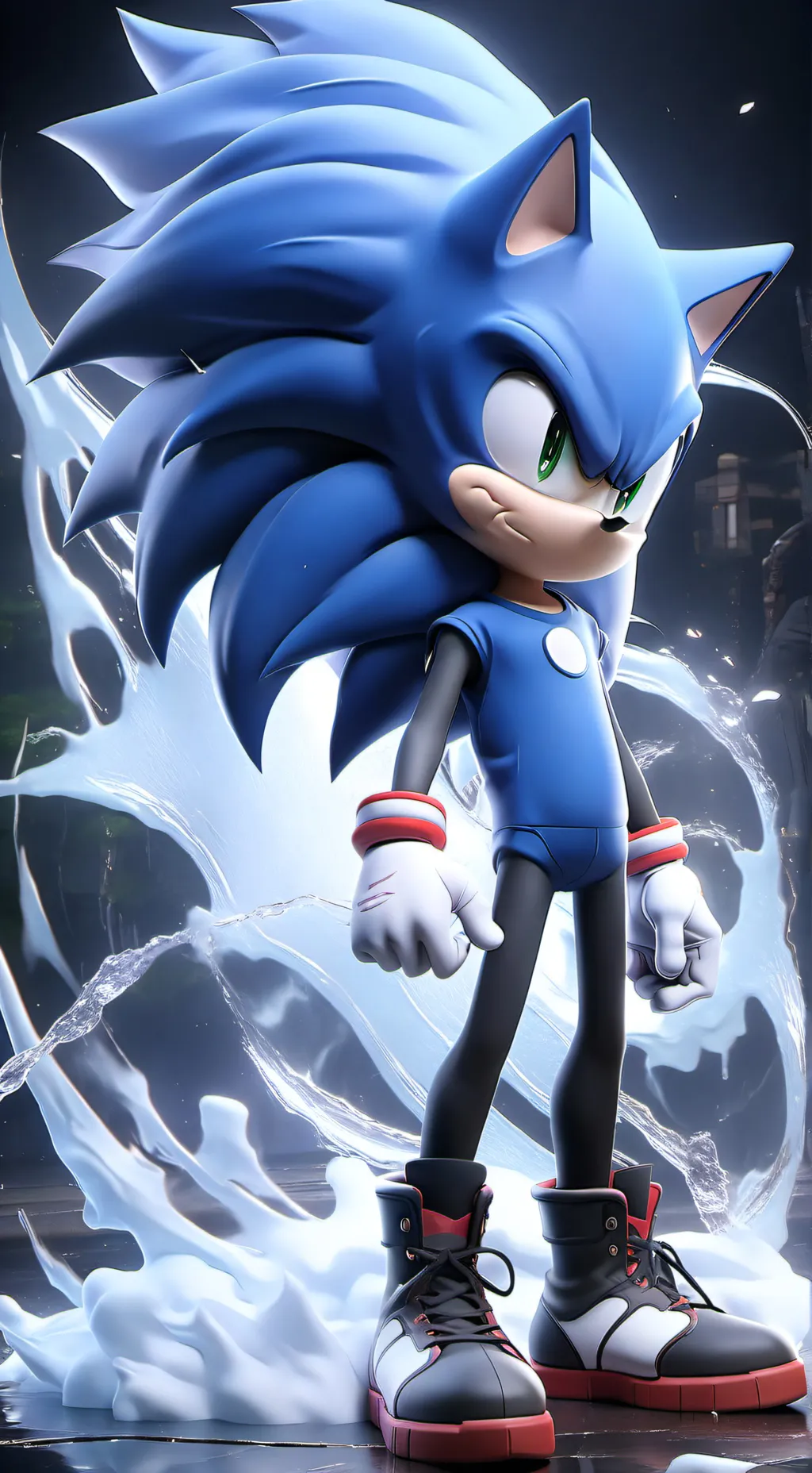 ai character: shin sonic background