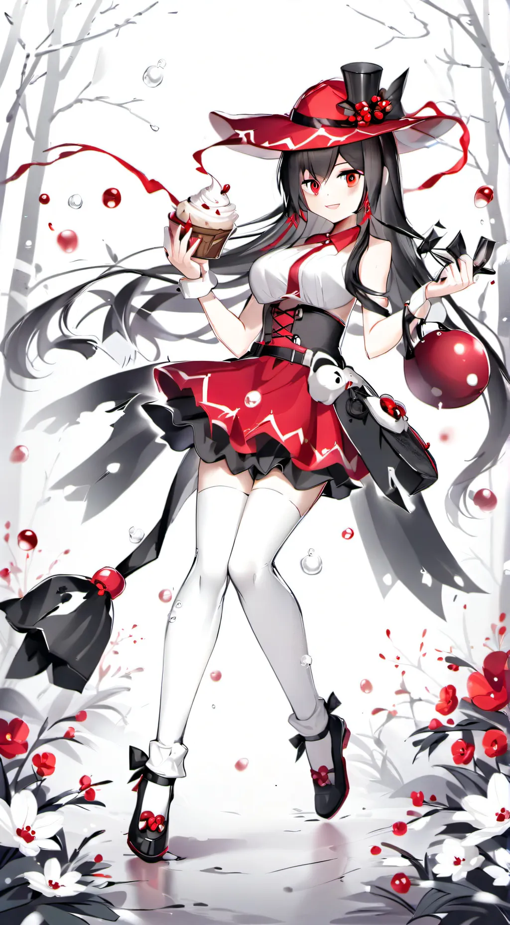 ai character: Christmas in HH background