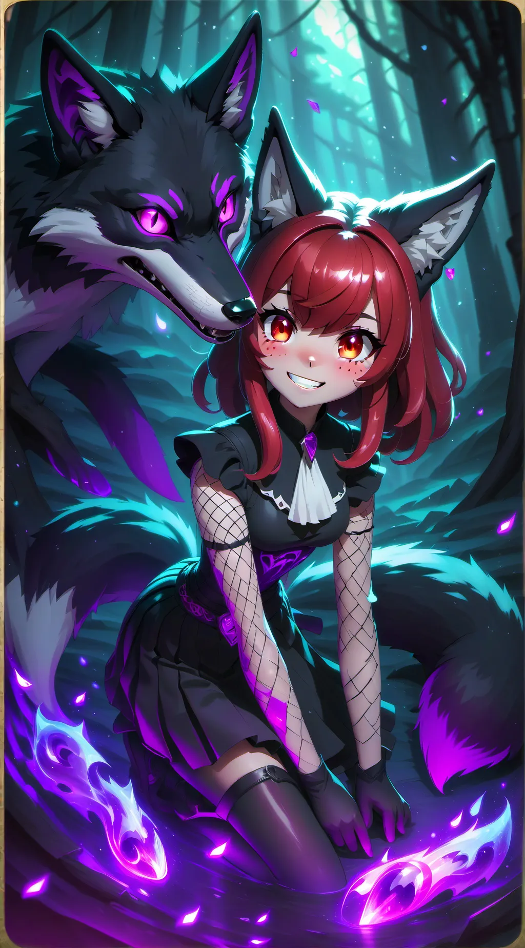 ai character: Fuoco background