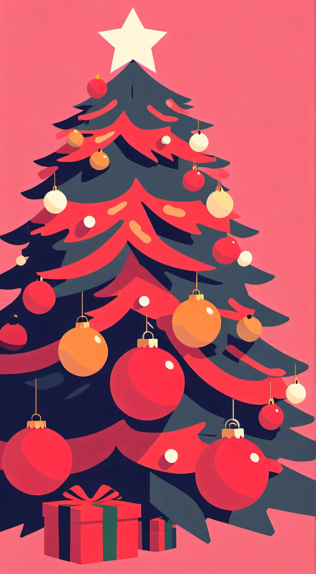 ai character: MHA christmas background