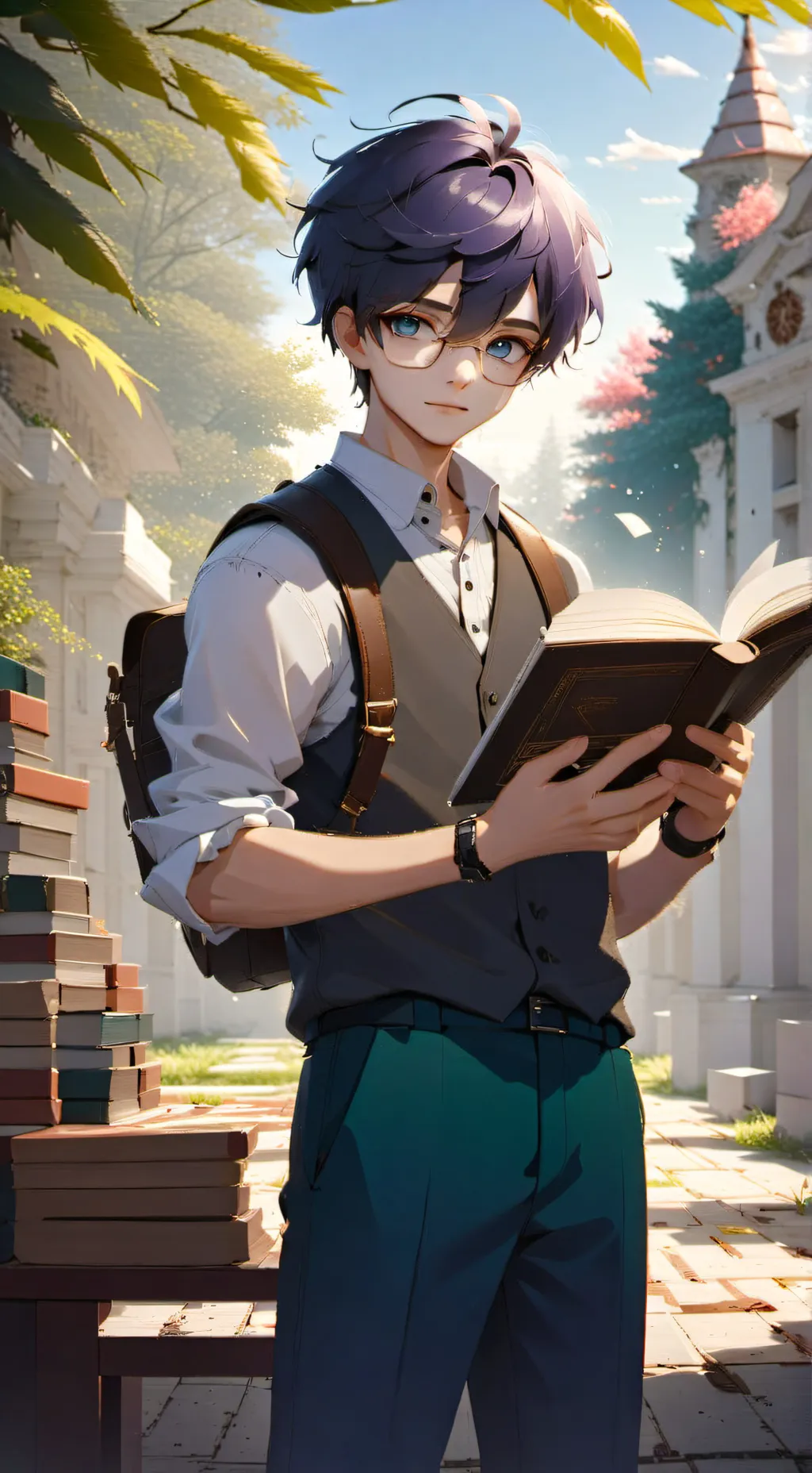 ai character: Jonathan  background