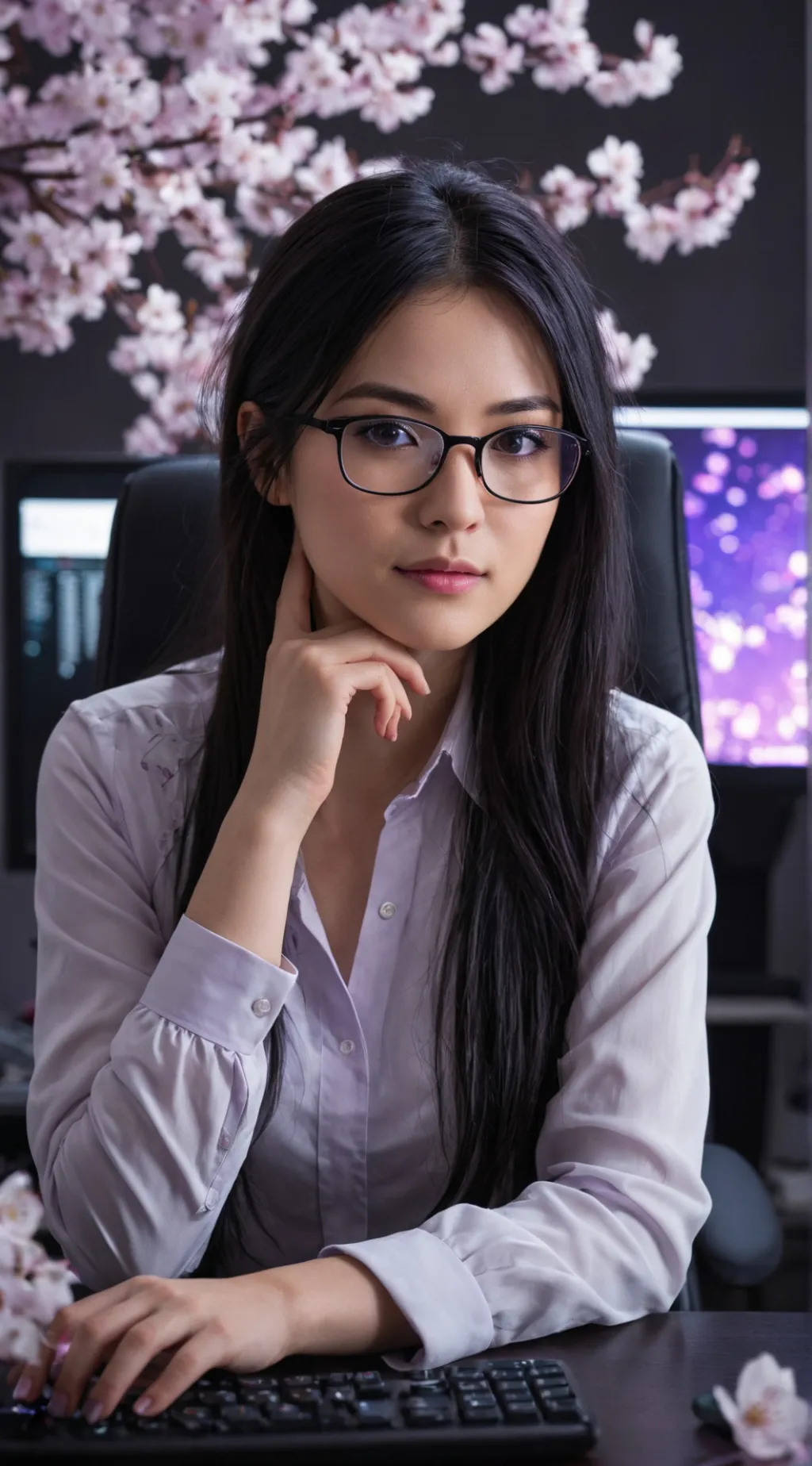 ai character: Kaede background