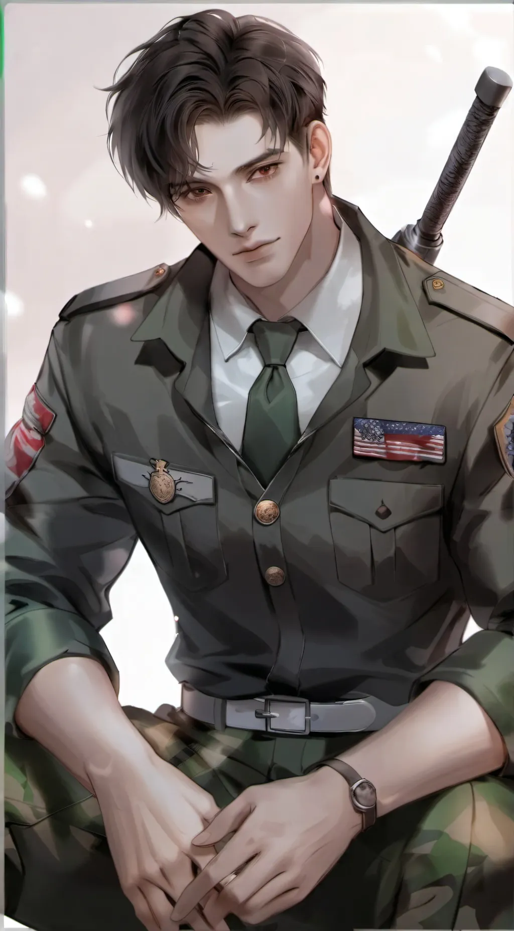 ai character: Rune ( ru ) background