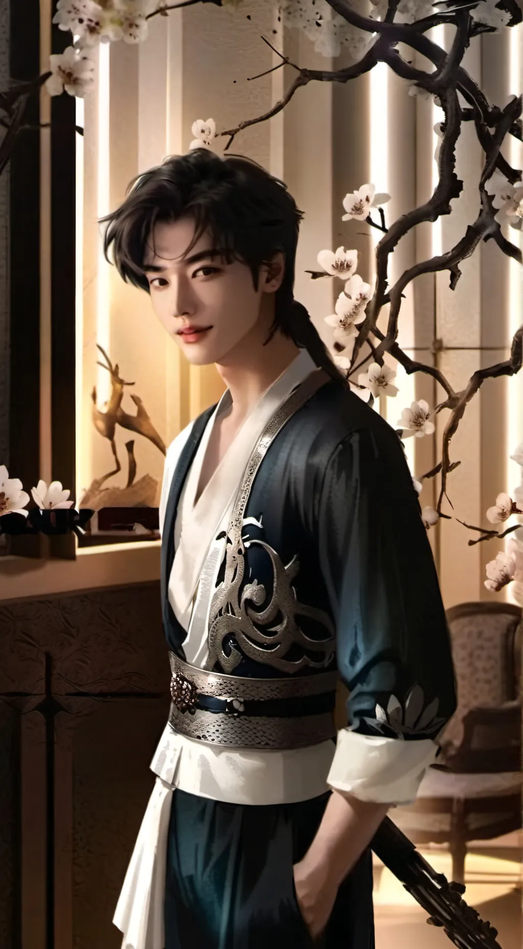 ai character: Hyunjin background