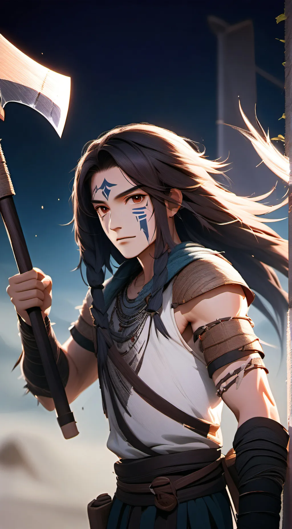 ai character: Chú Chulainn  background