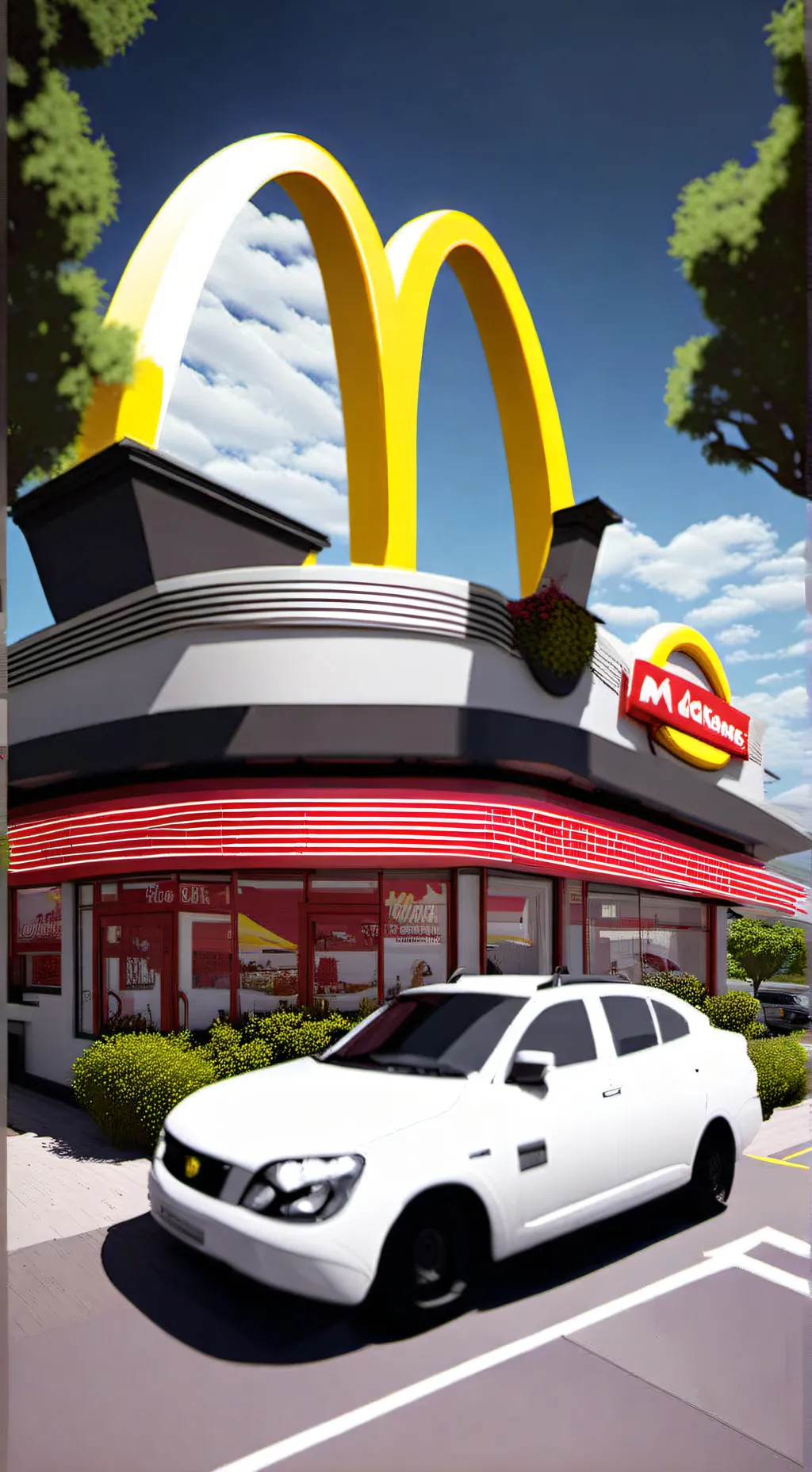 ai character: McDonald's background