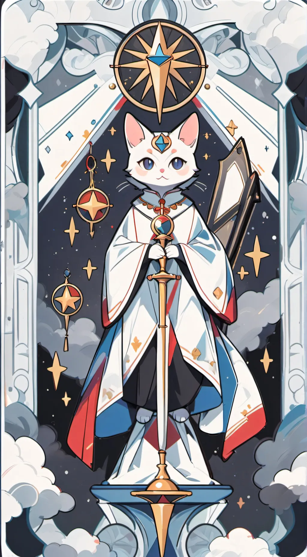 ai character: evil kitty background