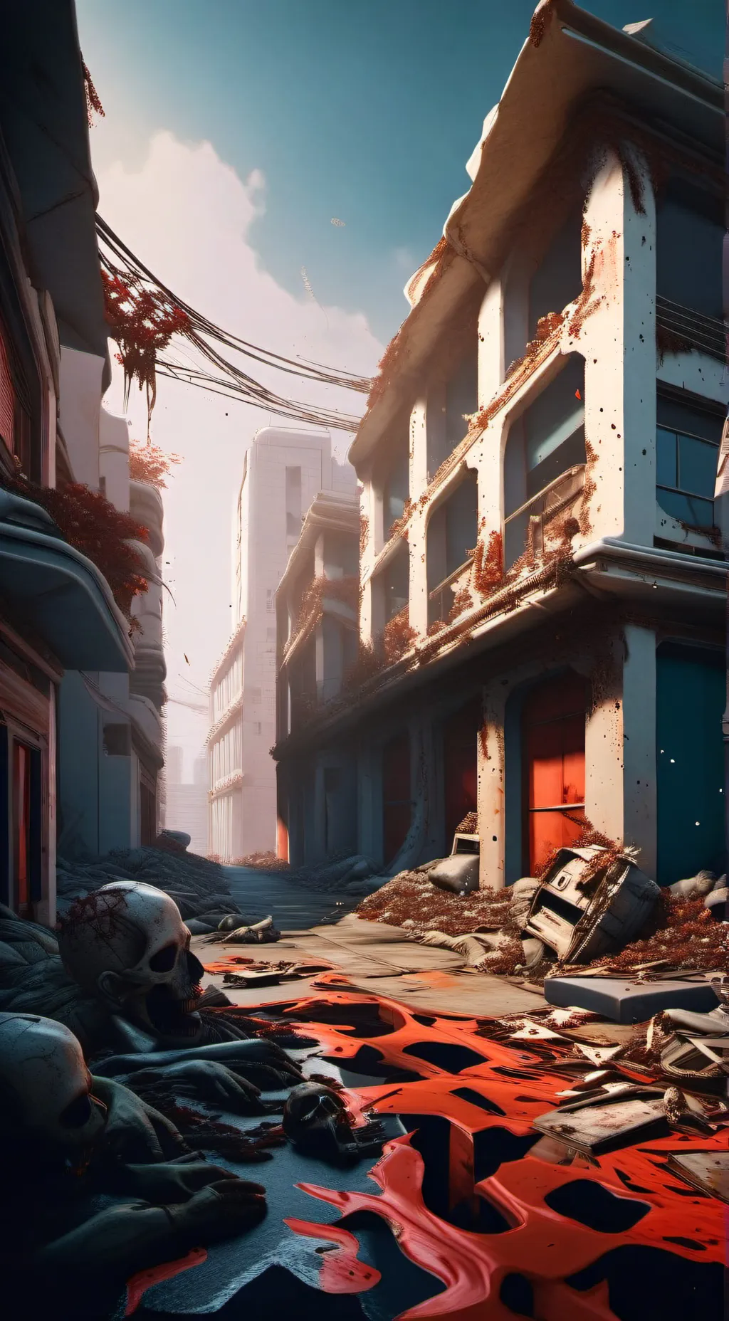 ai character: Zombie apocalypse  background