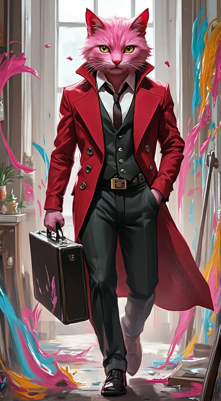 ai character: I'M BACK background