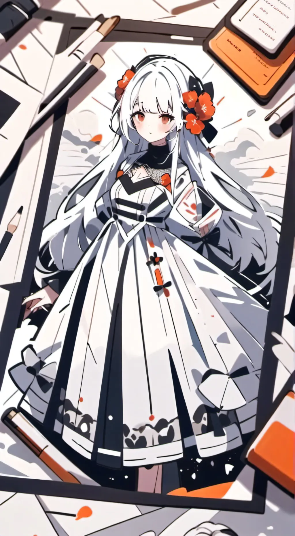 ai character: Paper Fighter. background