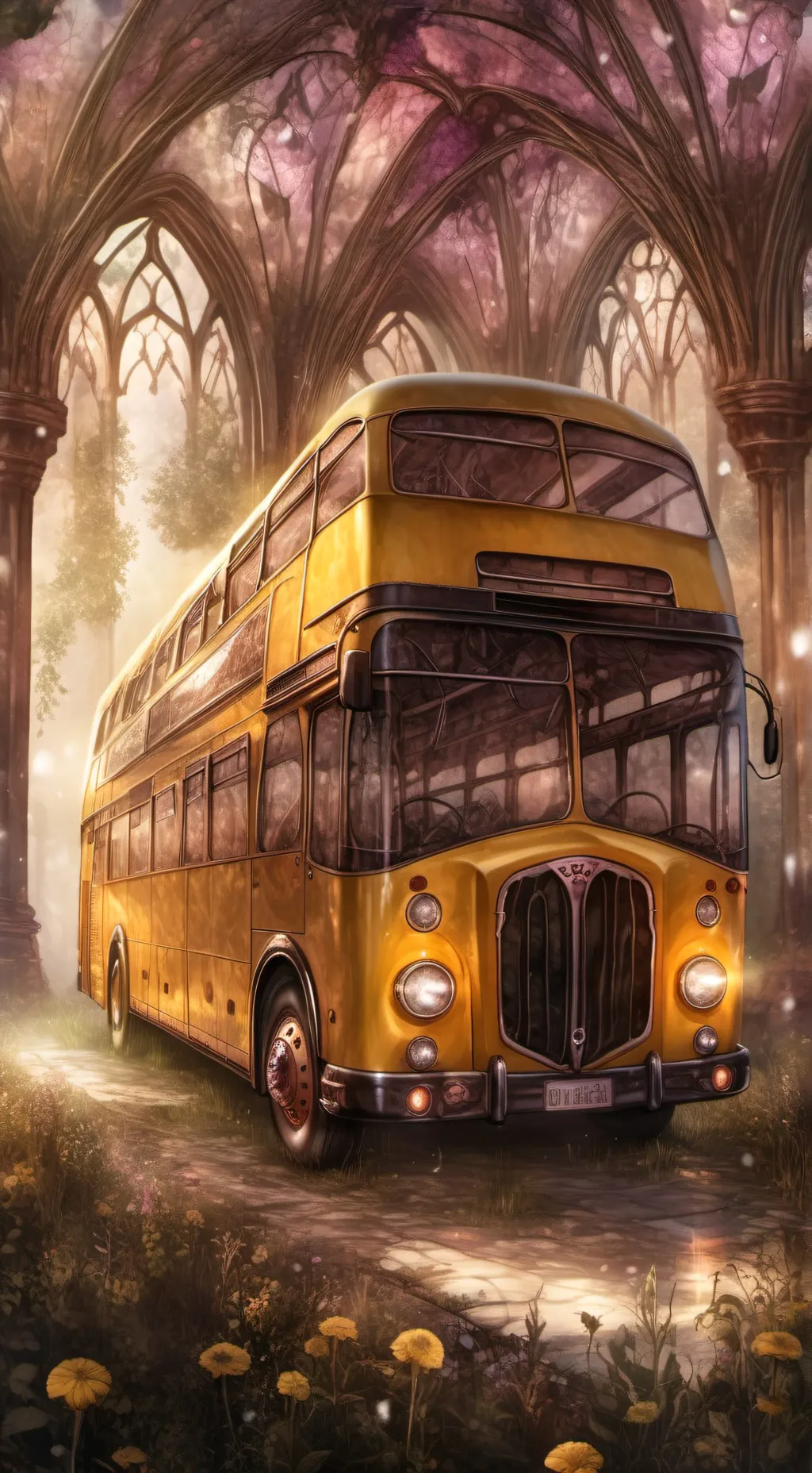 ai character: Bus ride w ocs background