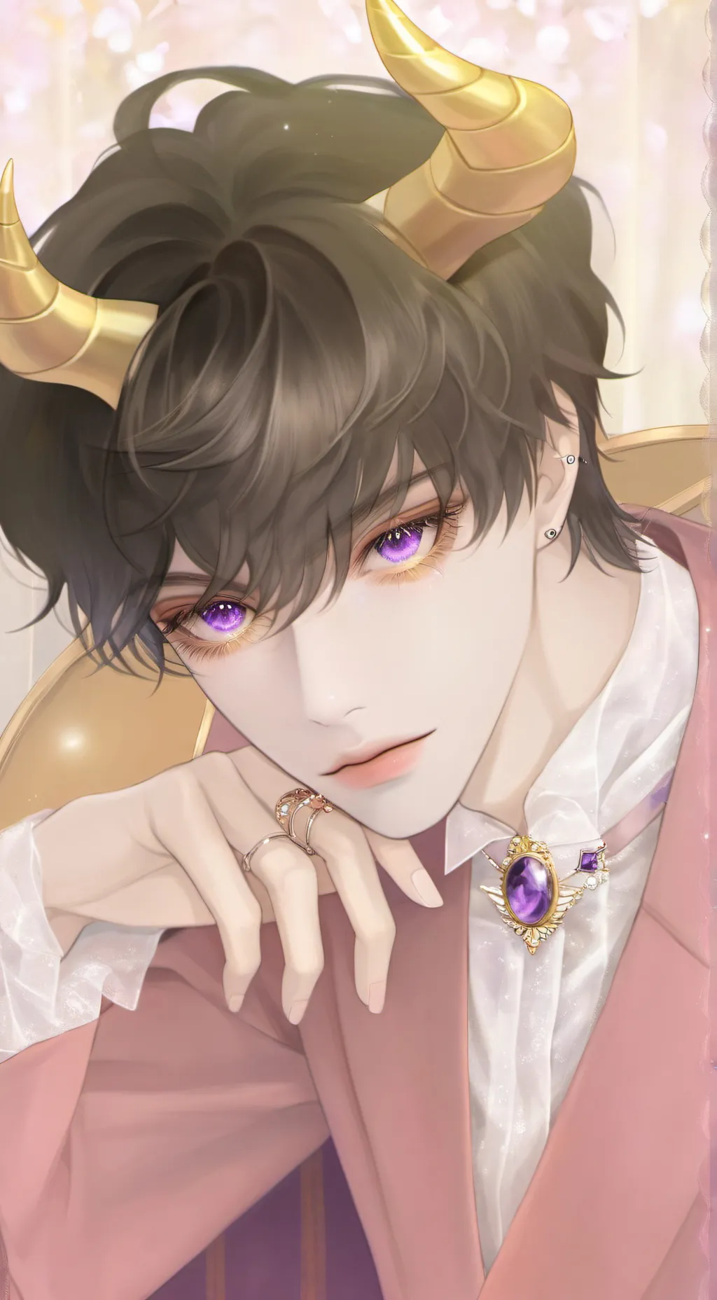 ai character: Ash  background