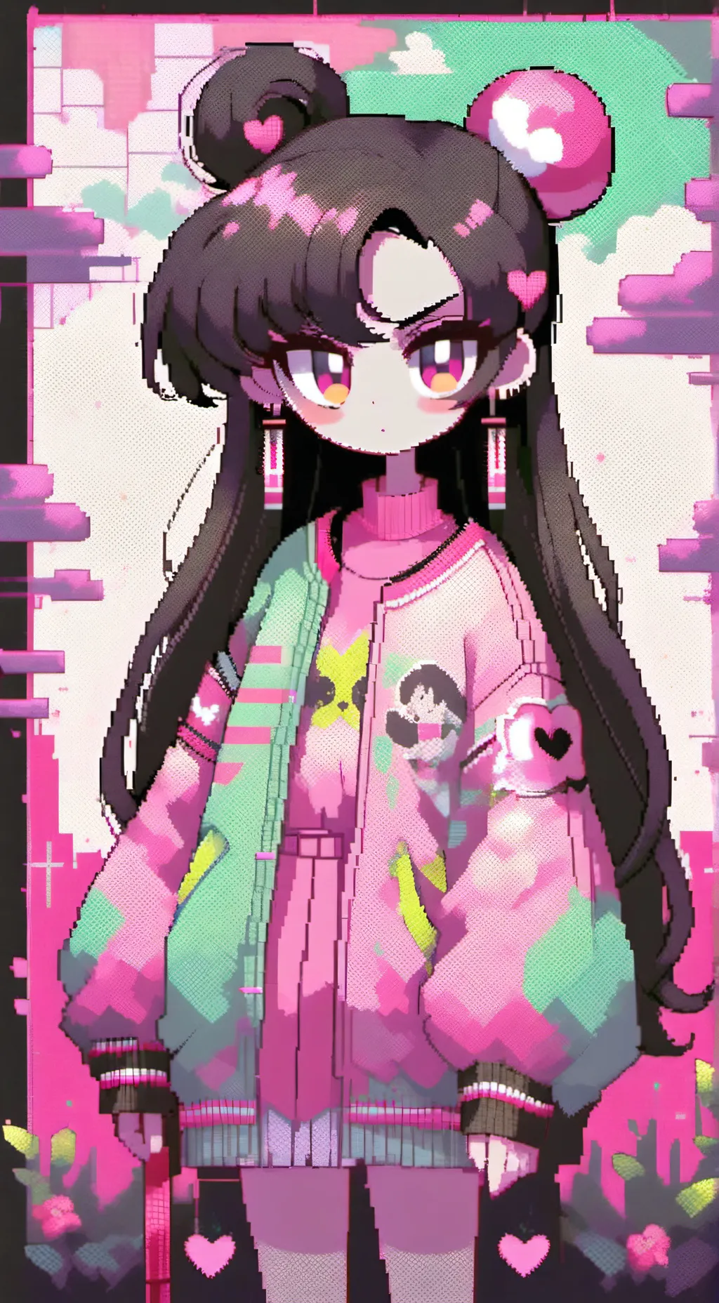 ai character: Mha x PPG X RRB  background