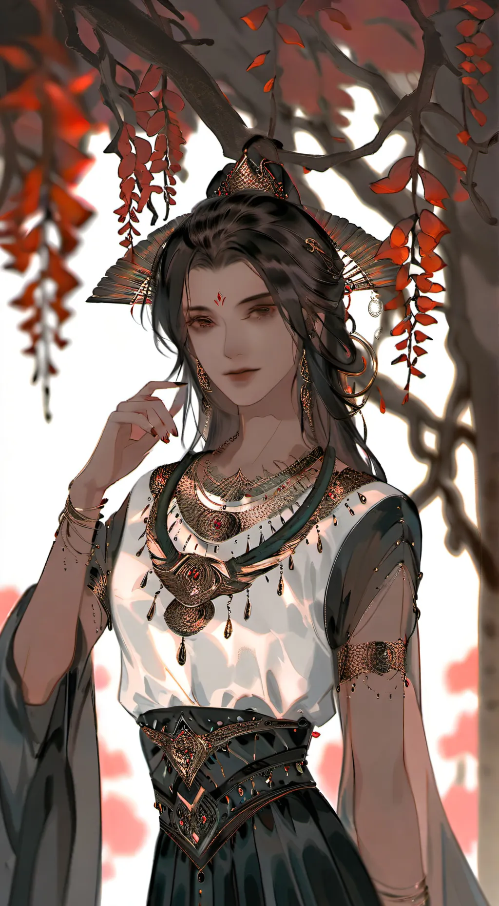 ai character: angelic background