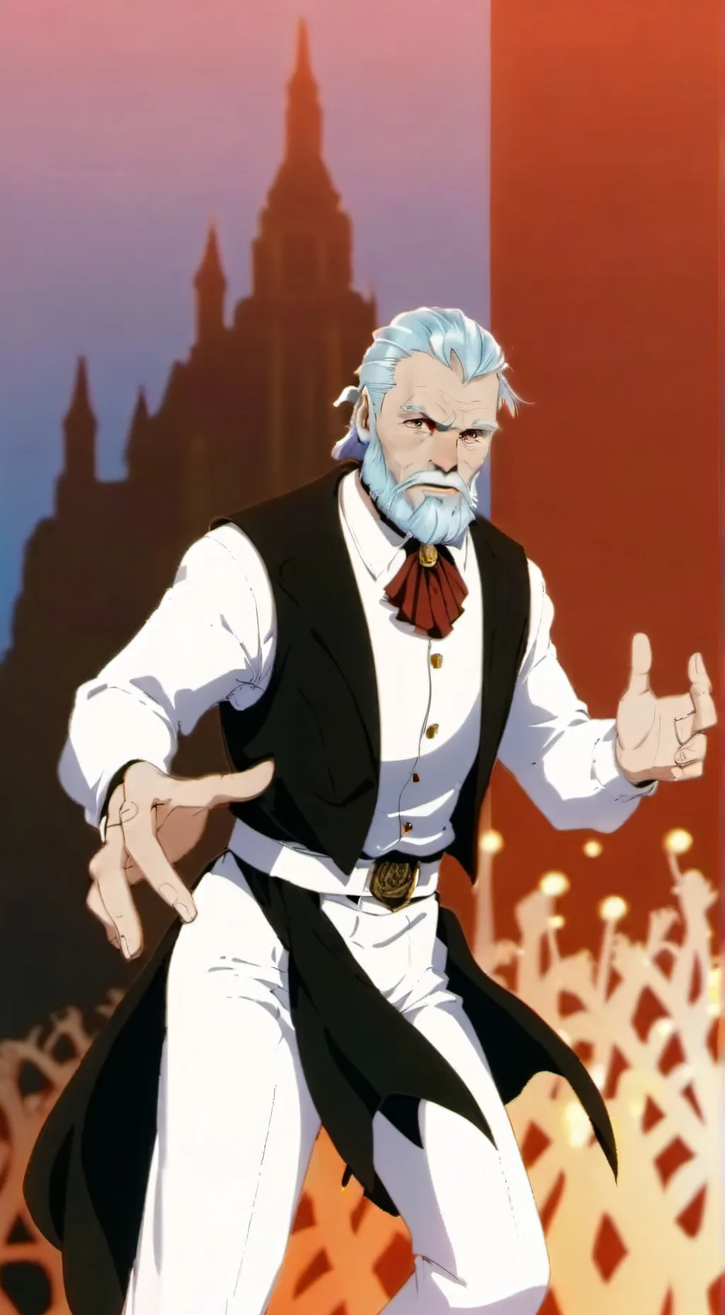 ai character: evil Mr beast background