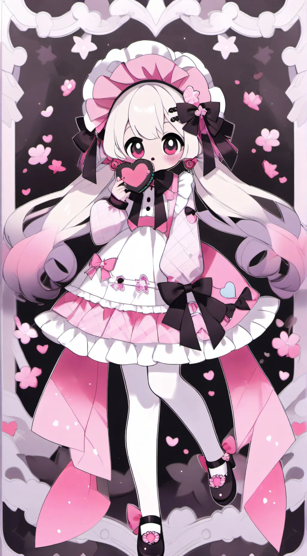 ai character: pebble background