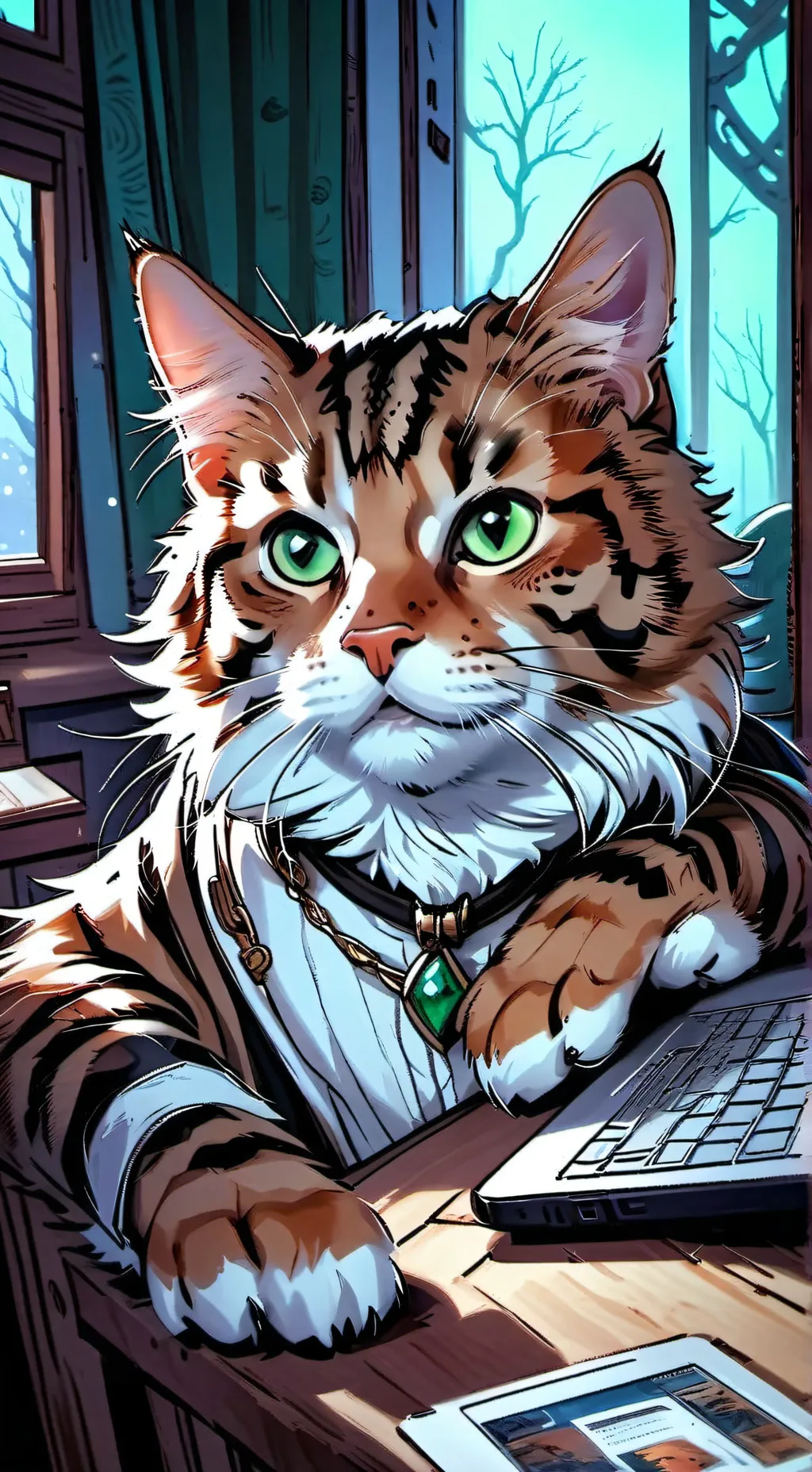 ai character: Hashtag Cash Cat background