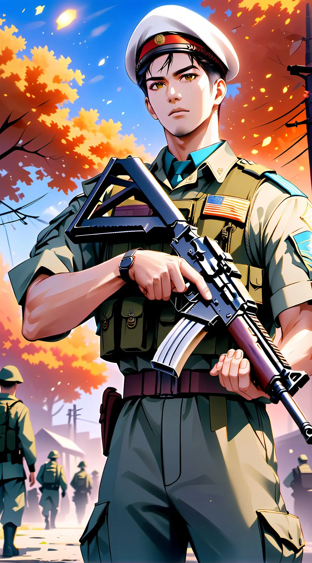 ai character: Military  background