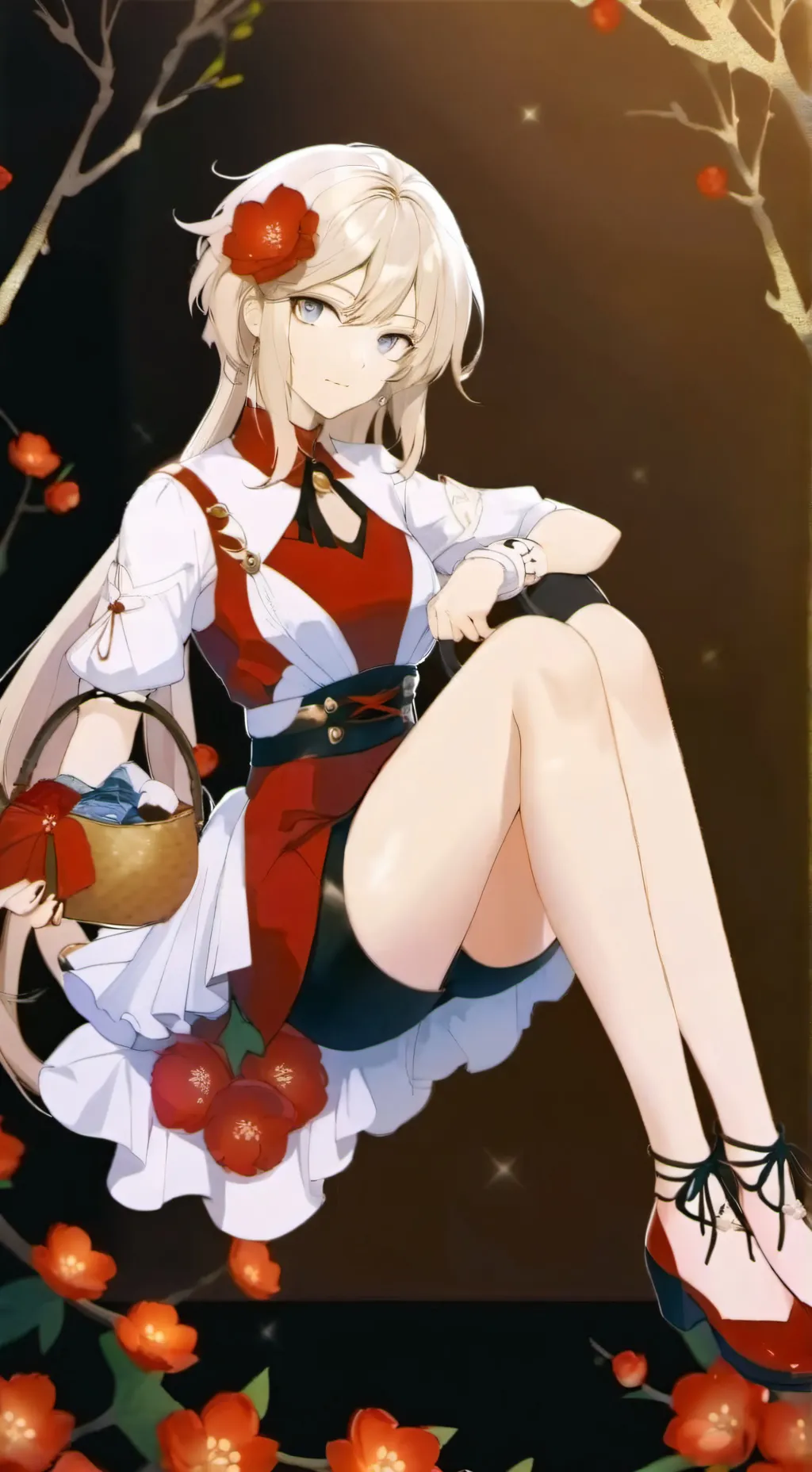 ai character: Rose background