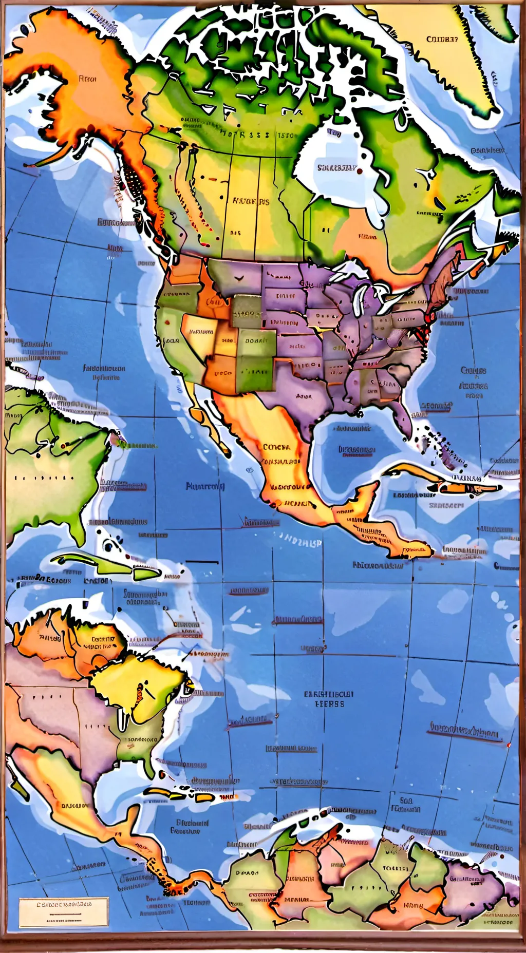 ai character: Norteamérica background