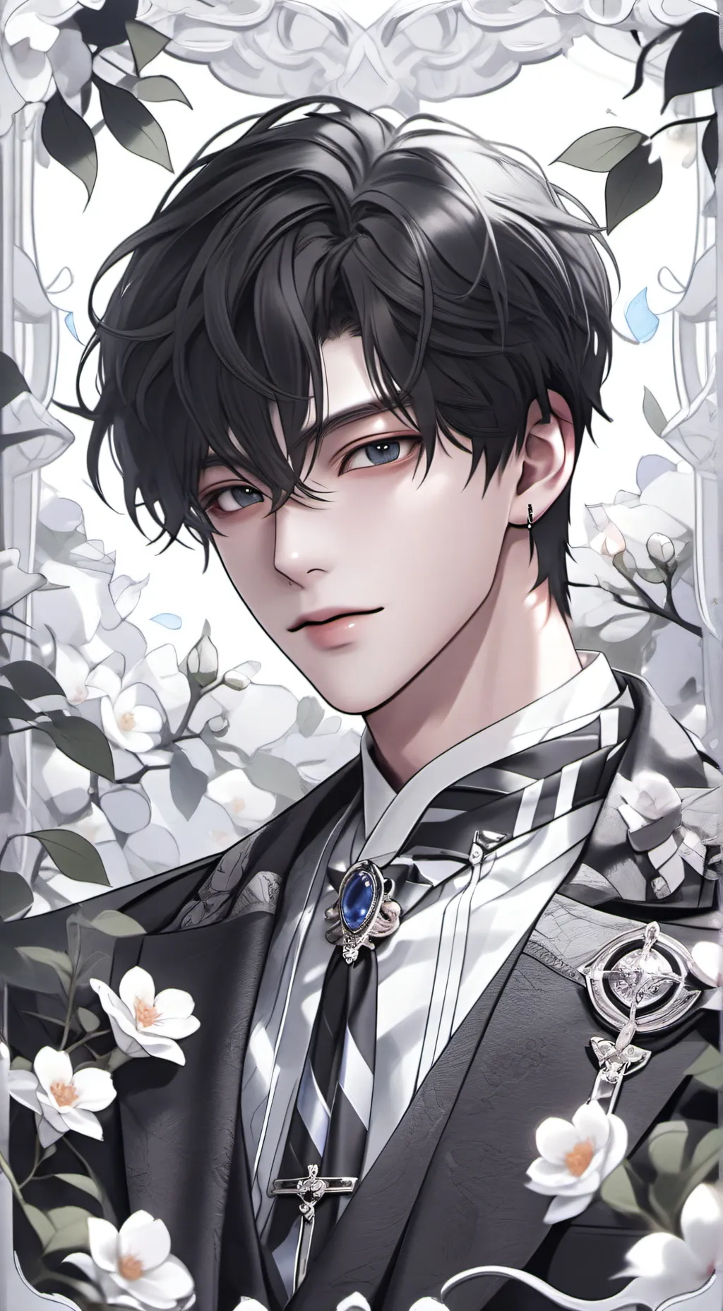 ai character: Damien  background