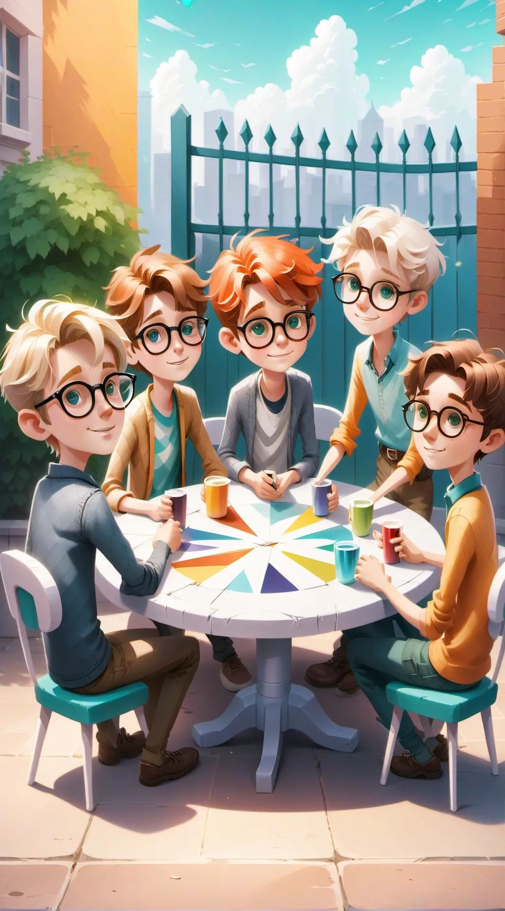 ai character: nerd club background