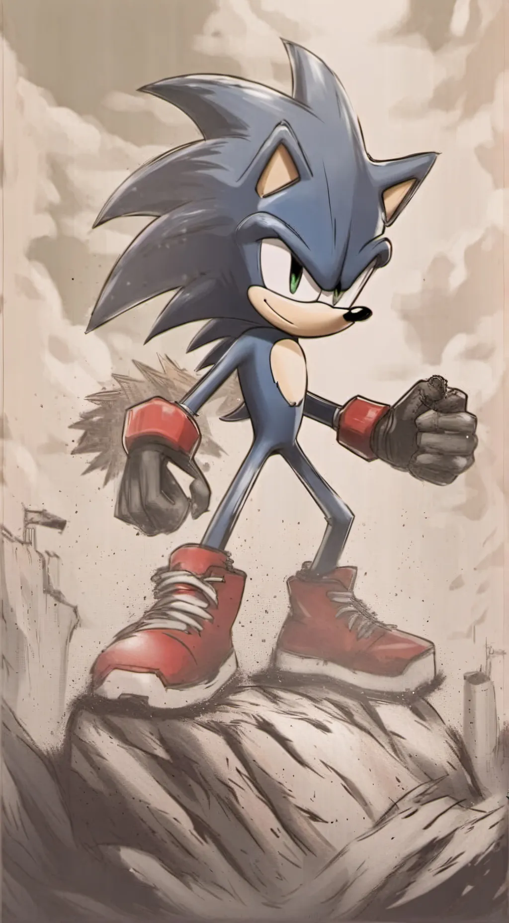 ai character: Sonic .EXE background