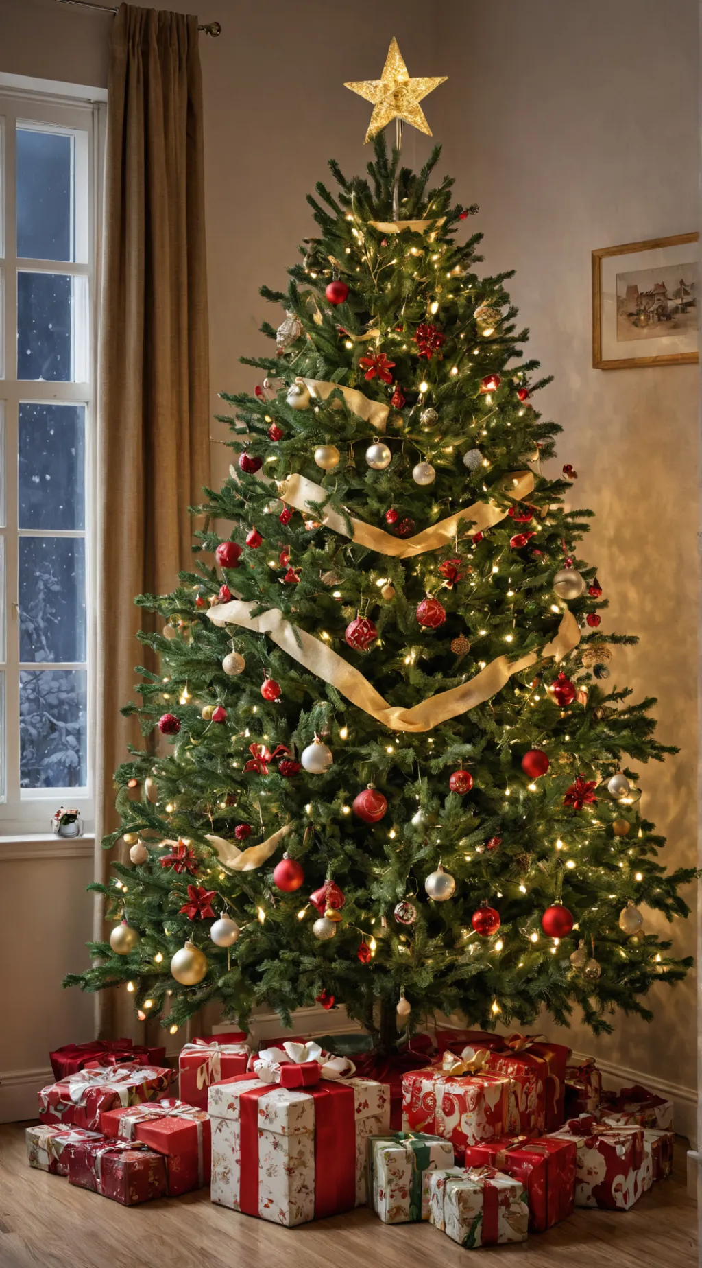 ai character: Dw christmas au background