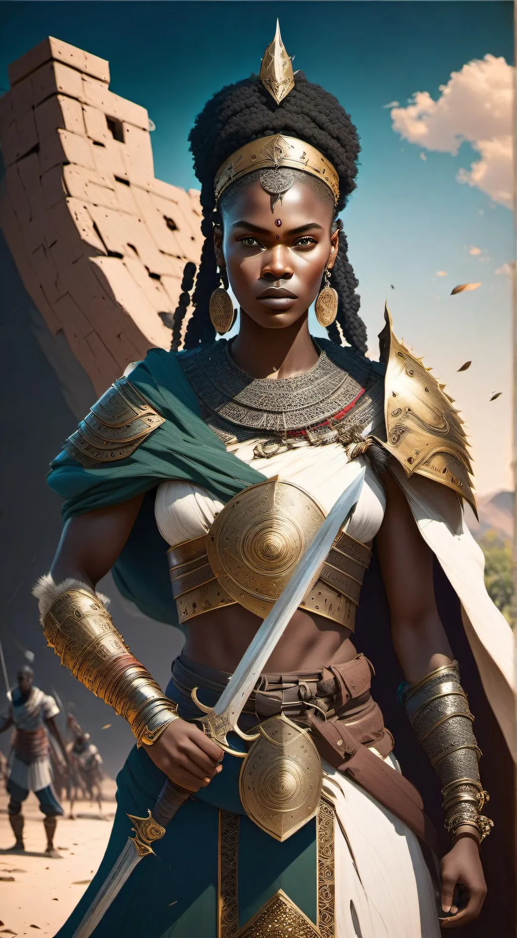 ai character: Queen Attibea  background