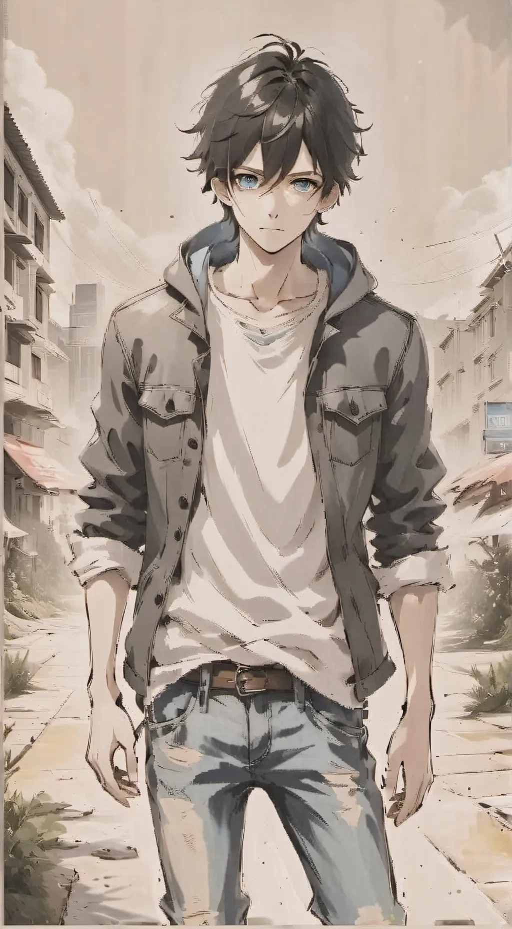 ai character: Sebastián  background