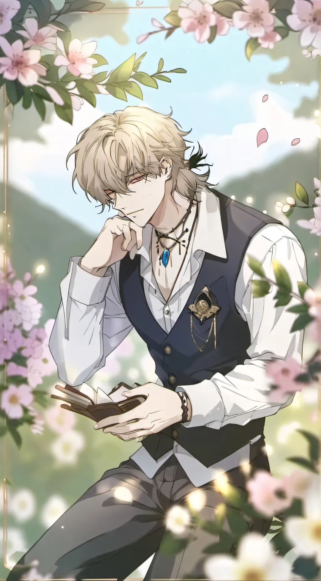 ai character: |•Valentino•| background