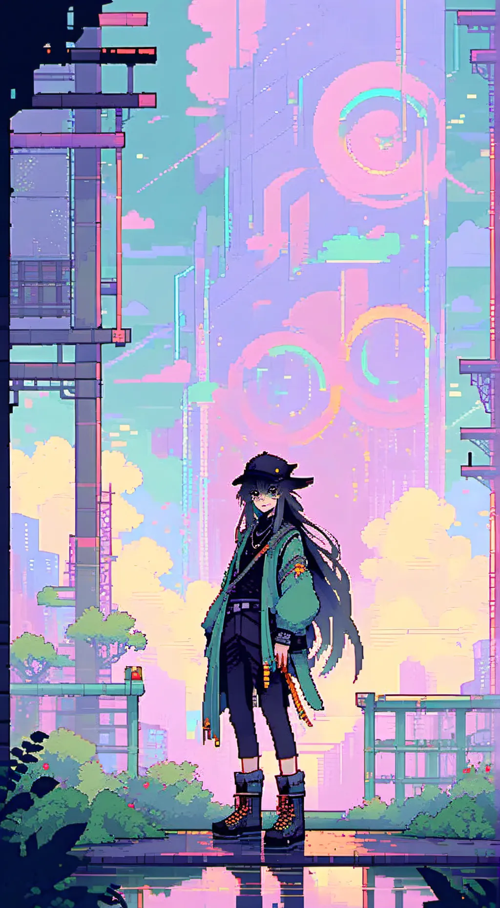 ai character: demon Muichiro  background