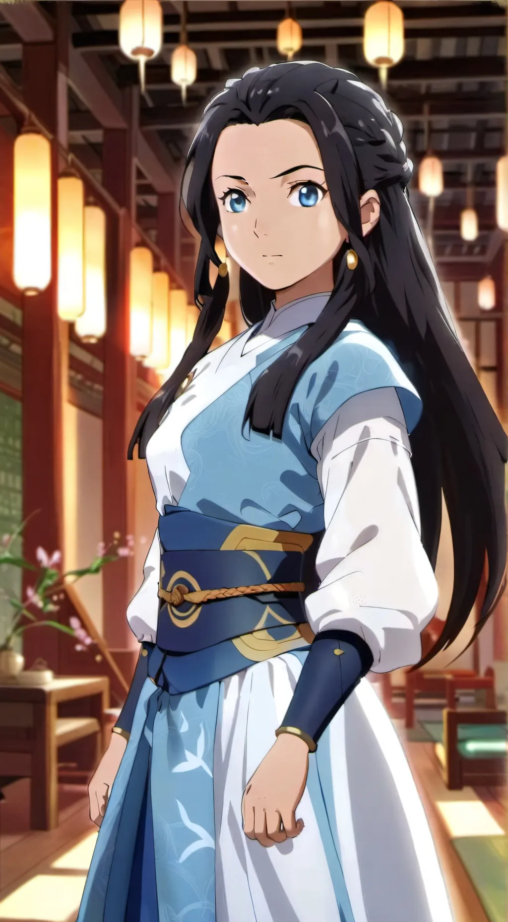 ai character: Katara  background