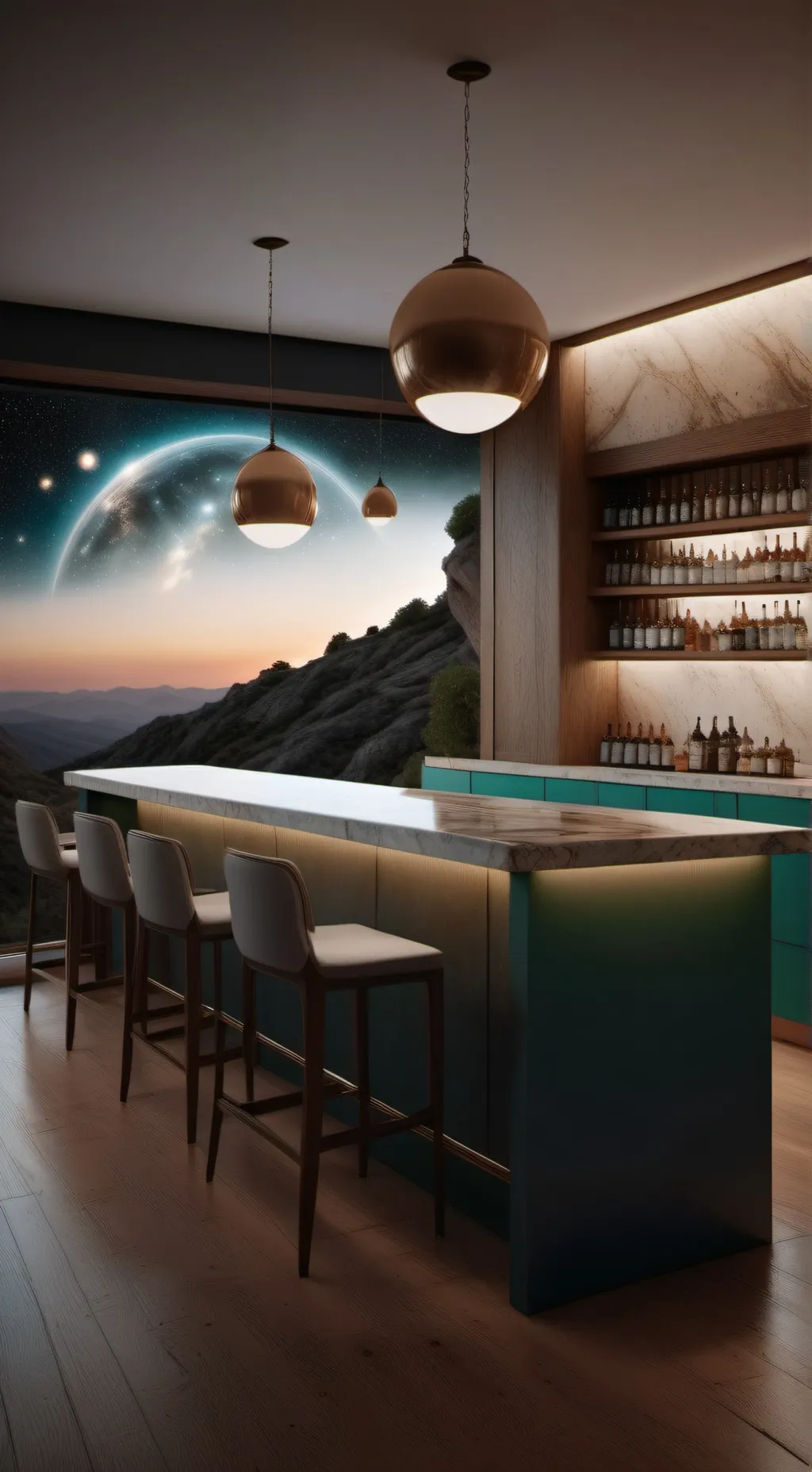 ai character: Cosmos Cheers background