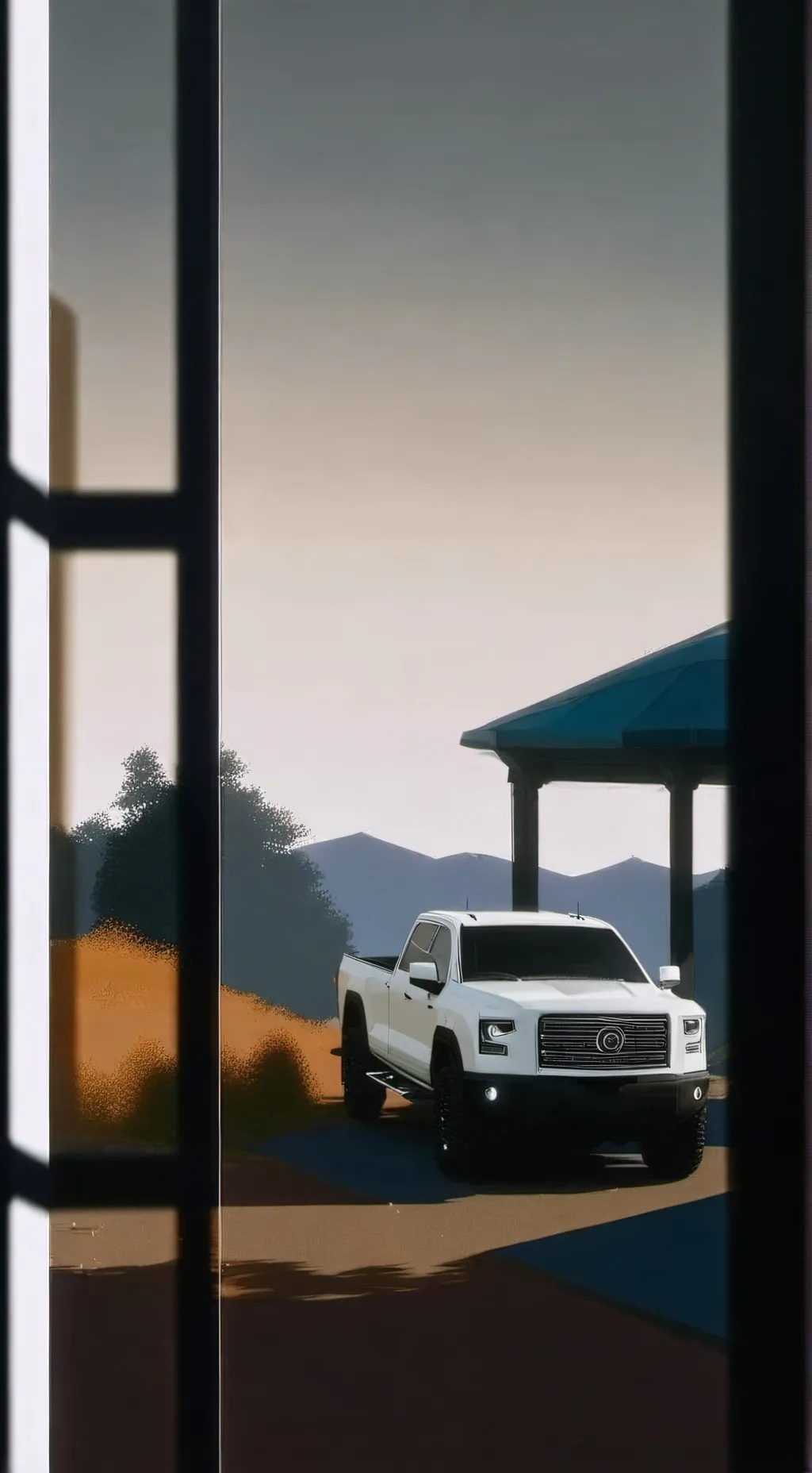 ai character: truck background