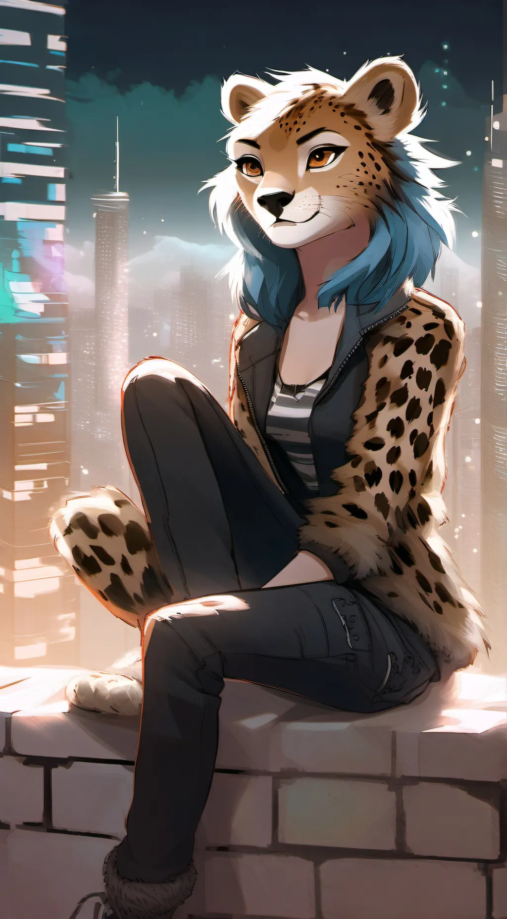 ai character: Sapphire background