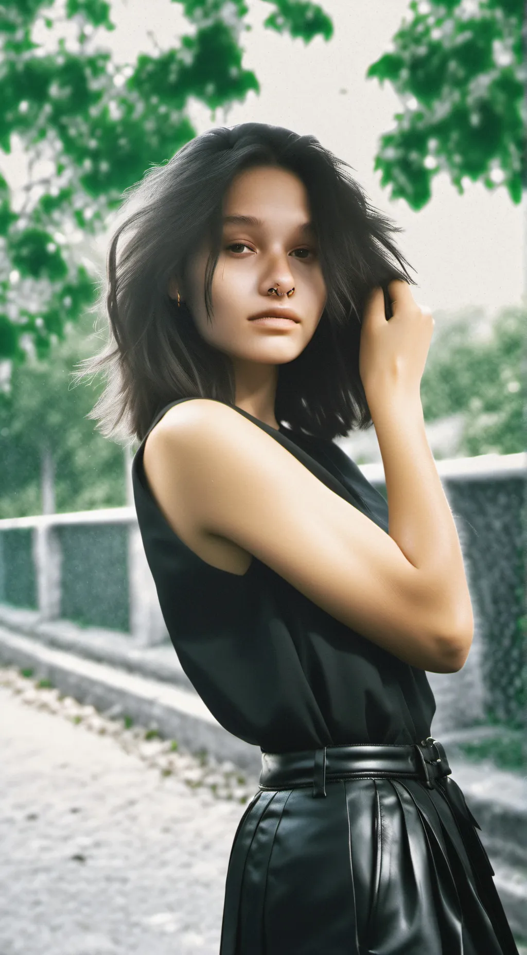 ai character: rose background